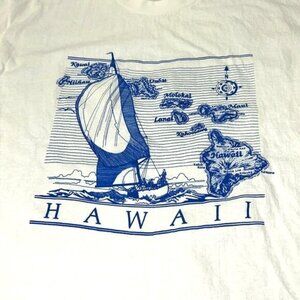 Hedman Hawaii Graphic T-Shirt XL White 100 percent Cotton Made In USA